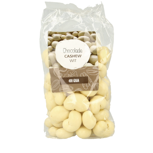 MijnNatuurwinkel Chocolade cashew noten wit 400 Gram