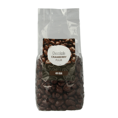 MijnNatuurwinkel Chocolade cranberries puur 400 Gram