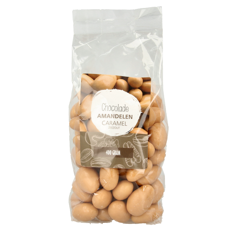 MijnNatuurwinkel Chocolade amandel karamel zeezout 400 Gram