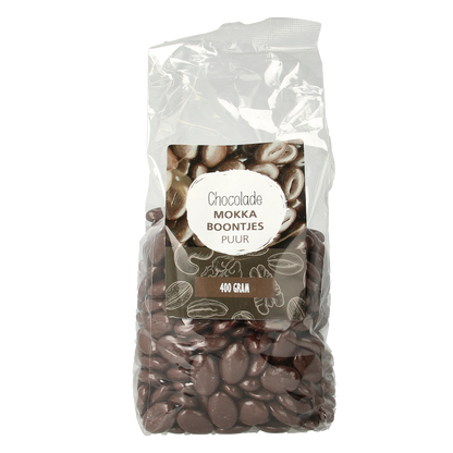 MijnNatuurwinkel Chocolade mokka boontjes puur 400 Gram