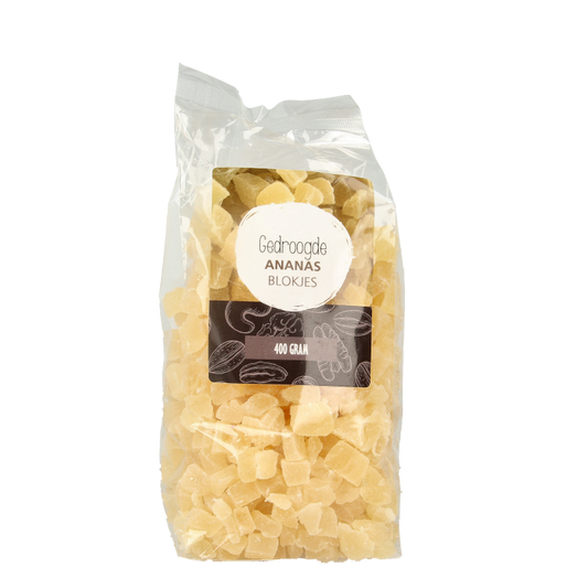 MijnNatuurwinkel Ananas blokjes 400 Gram