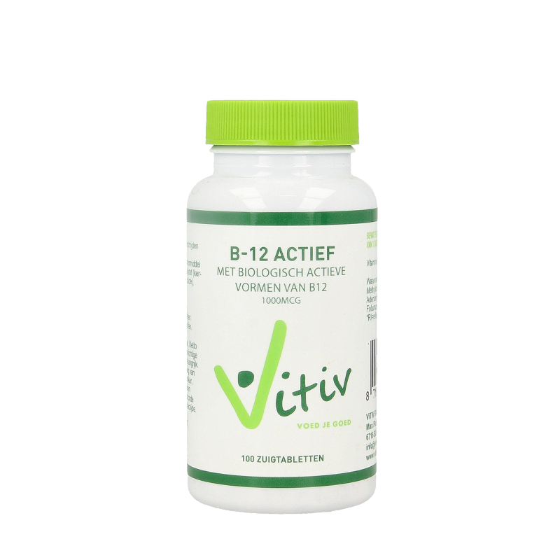 Vitiv Vitamine B12 actief 100 Zuigtabletten