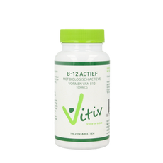Vitiv Vitamine B12 actief 100.00 Zuigtabletten