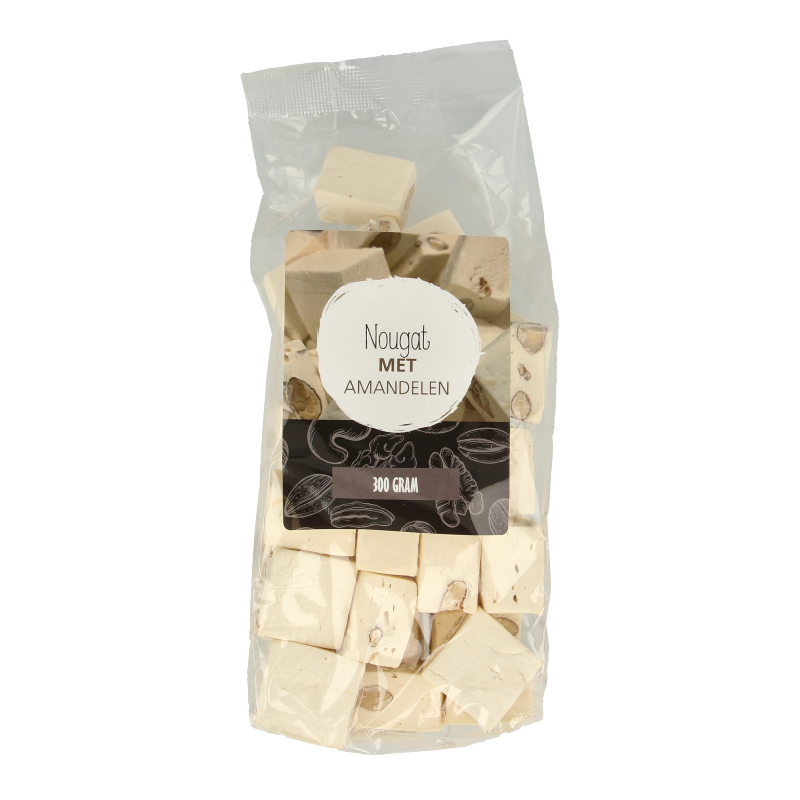 MijnNatuurwinkel Fudge nougat amandel 300 Gram