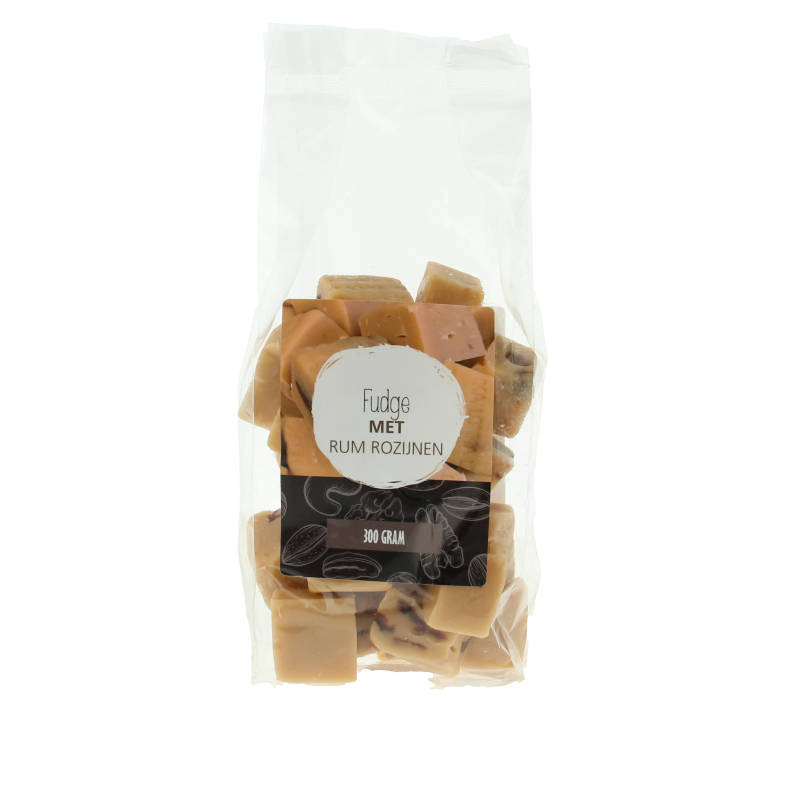 MijnNatuurwinkel Fudge rum rozijnen 300 Gram