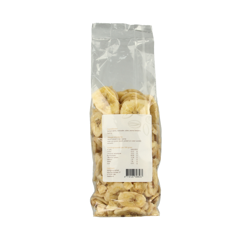 MijnNatuurwinkel Bananen chips 250 Gram