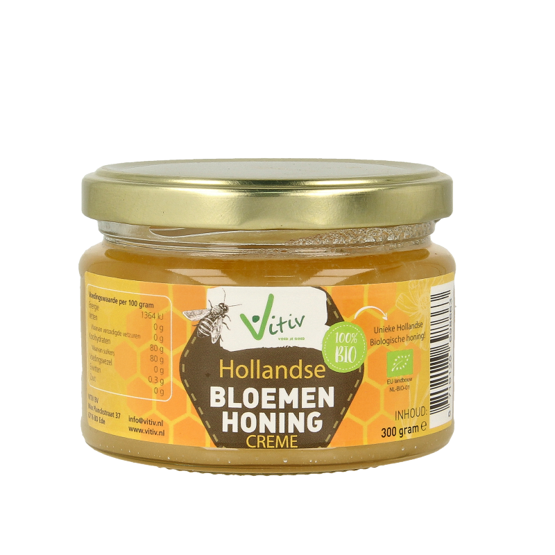 Vitiv Creme honing bio 300 Gram