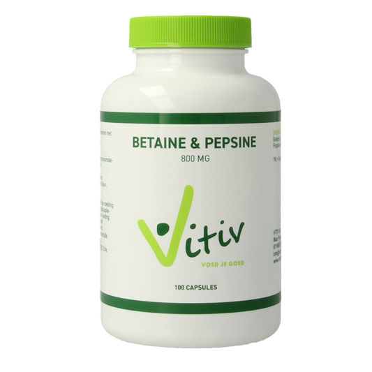 Vitiv Betaine HCL & pepsine 100 Capsules