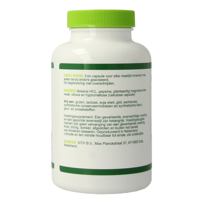 Vitiv Betaine HCL & pepsine 100.00 Capsules