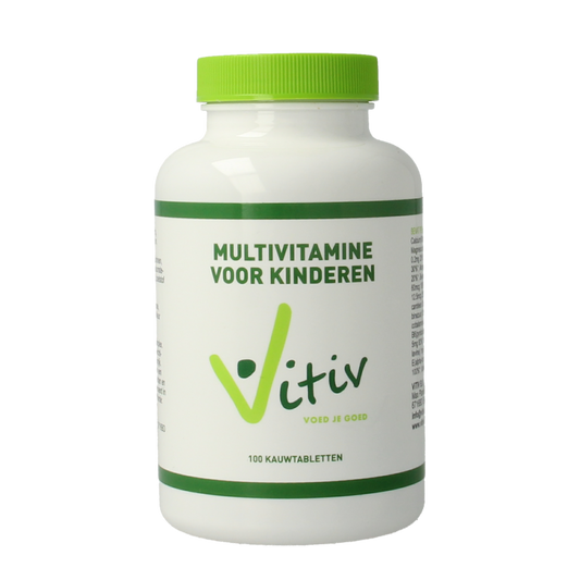 Vitiv Multivitamine voor kinderen 100 Kauwtabletten