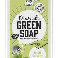 Marcel's Green Soap Afwasmiddel basilicum & vetiver 500.00 Milliliter