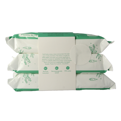 Naif Baby & kids plastic-free wipes 3-pack 3 Stuks