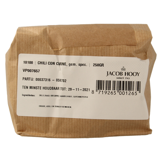 Jacob Hooy Chili con carne poeder 250.00 Gram