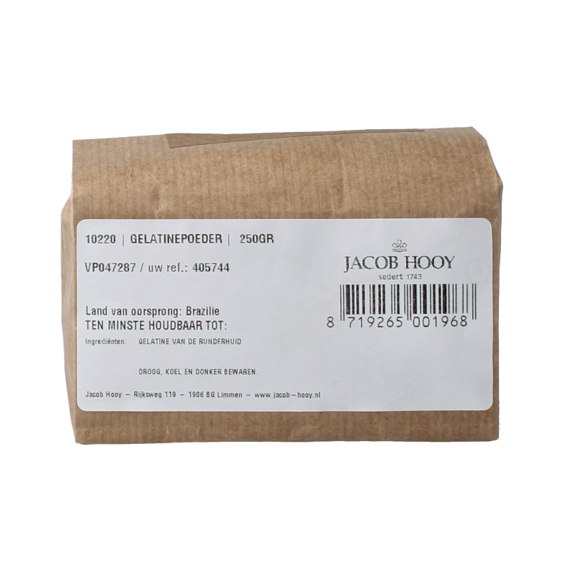 Jacob Hooy Gelatinepoeder 250 Gram
