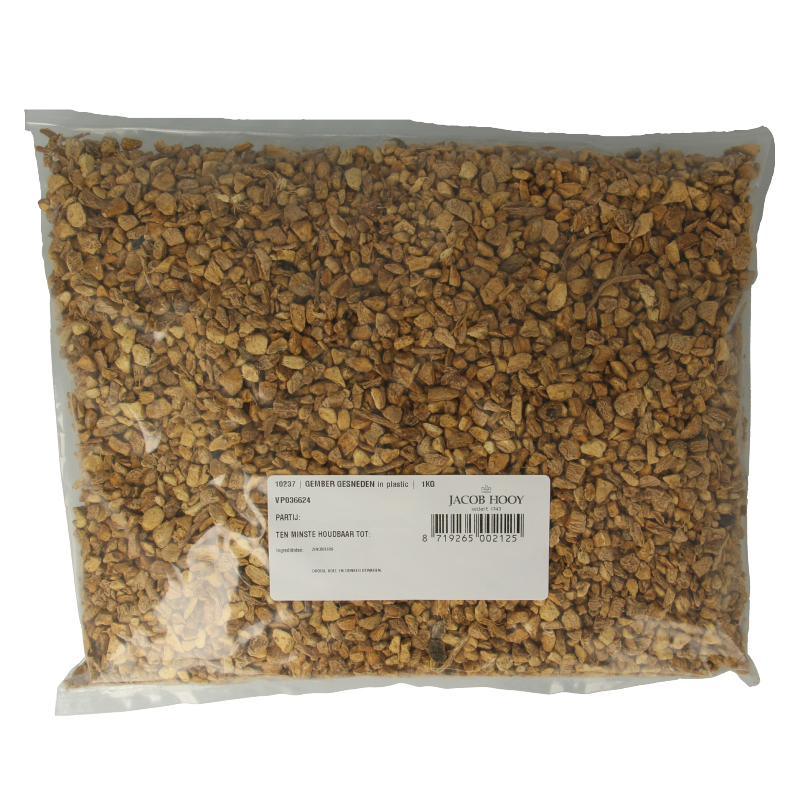 Jacob Hooy Gember geschild gesneden 1 Kilogram