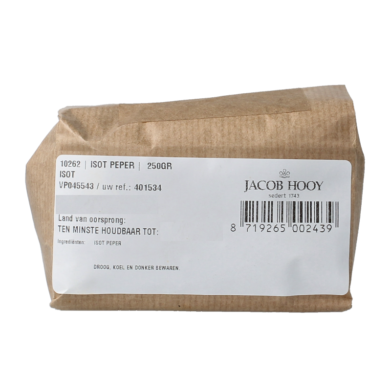 Jacob Hooy Isot peper 250 Gram