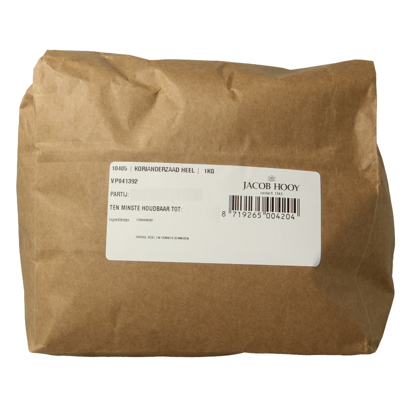 Jacob Hooy Korianderzaad heel 1 Kilogram