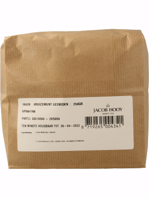 Jacob Hooy Kruizemunt gesneden/mentha cr 250 Gram