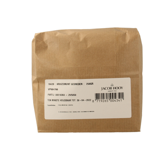 Jacob Hooy Kruizemunt gesneden/mentha cr 250 Gram