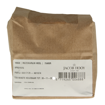 Jacob Hooy Rozemarijn heel 250.00 Gram