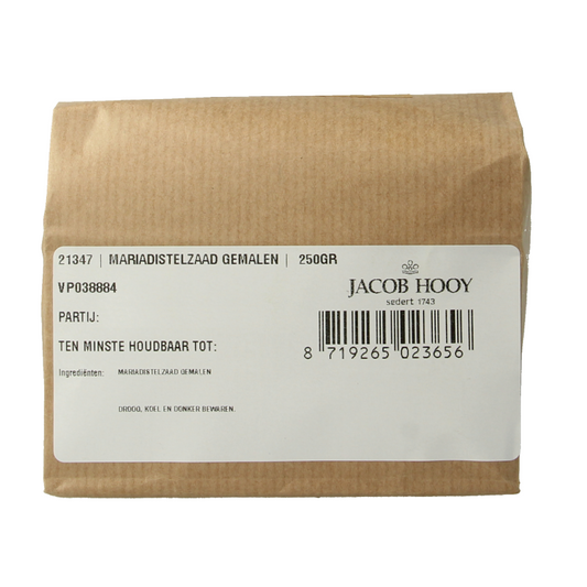 Jacob Hooy Mariadistelzaad gemalen 250 Gram