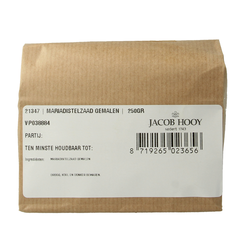 Jacob Hooy Mariadistelzaad gemalen 250 Gram