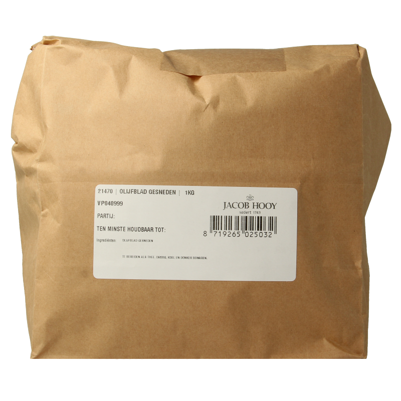 Jacob Hooy Olijfblad gesneden 1 Kilogram