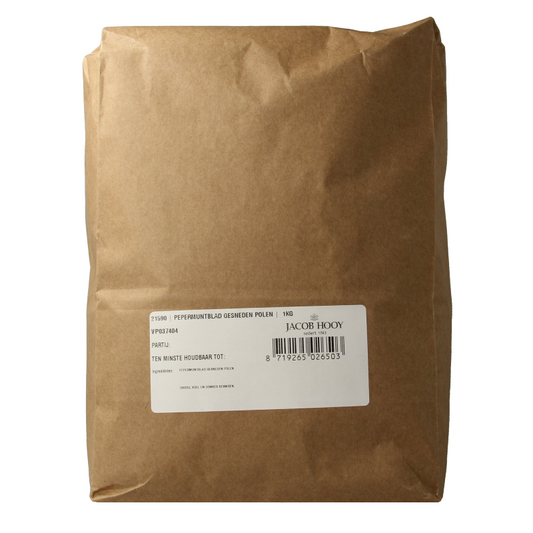 Jacob Hooy Pepermuntblad gesneden Polen 1 Kilogram