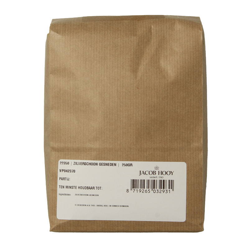 Jacob Hooy Zilverschoon gesneden 250 Gram