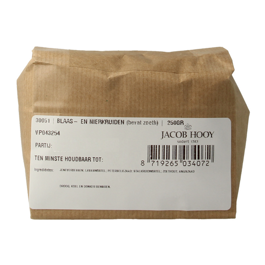 Jacob Hooy Blaas en nier kruiden 250 Gram