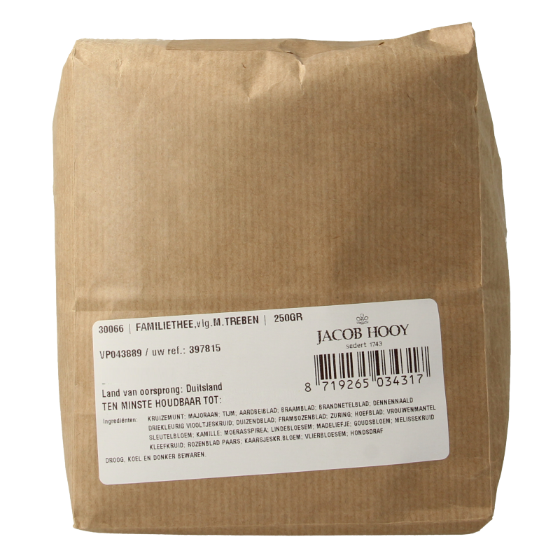 Jacob Hooy Familiethee volgens M. Treben 250 Gram