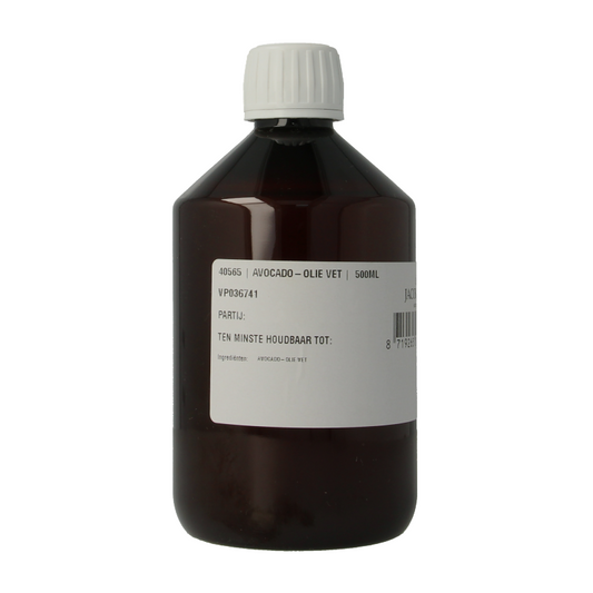 Jacob Hooy Avocado olie 500 Milliliter
