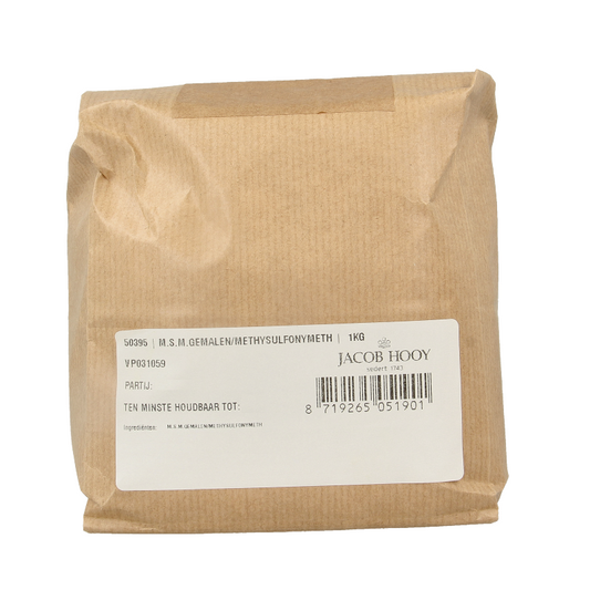 Jacob Hooy MSM gemalen methylsulfonylmethaan 1 Kilogram