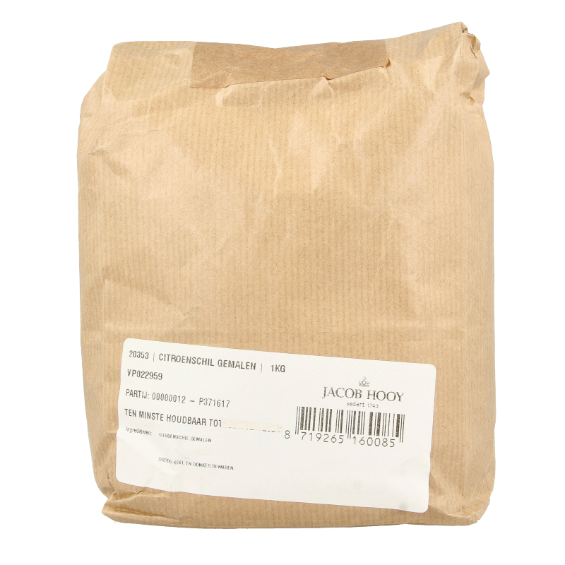 Jacob Hooy Citroenschil gemalen 1 Kilogram