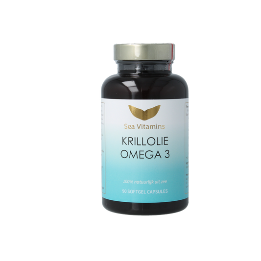 Sea Vitamins Krill olie omega 3 90 Vegetarische capsules