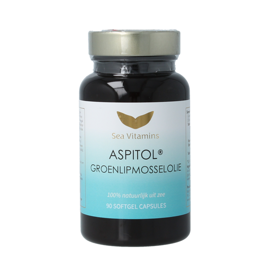 Sea Vitamins Groenlipmosselolie aspitol 90 Vegetarische capsules