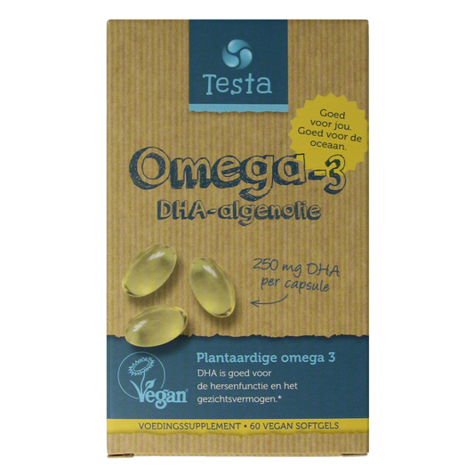 Testa Omega 3 algenolie 250mg DHA vegan NL 60 Vegetarische capsules