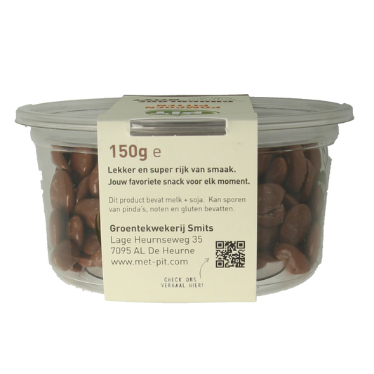 Met PIT Pompoenpitten melkchocolade 150.00 Gram