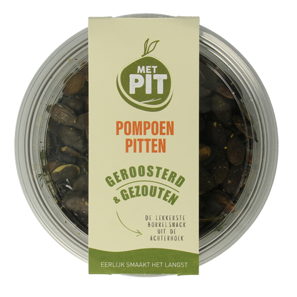 Met PIT Pompoenpitten geroosterd/gezouten 150.00 Gram