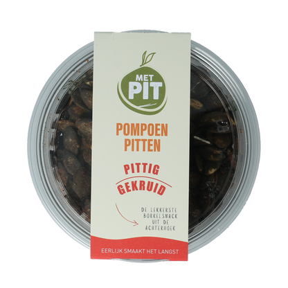 Met PIT Pompoenpitten pittig gekruid 150 Gram