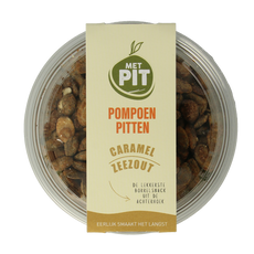 Met PIT Pompoenpitten caramel zeezout 150.00 Gram