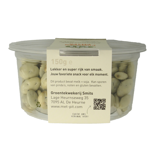 Met PIT Pompoenpitten witte chocolade 150.00 Gram