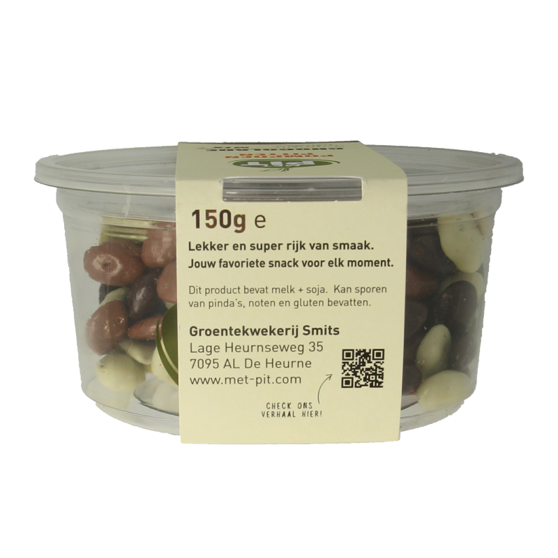 Met PIT Pompoenpitten mix chocolade 150 Gram
