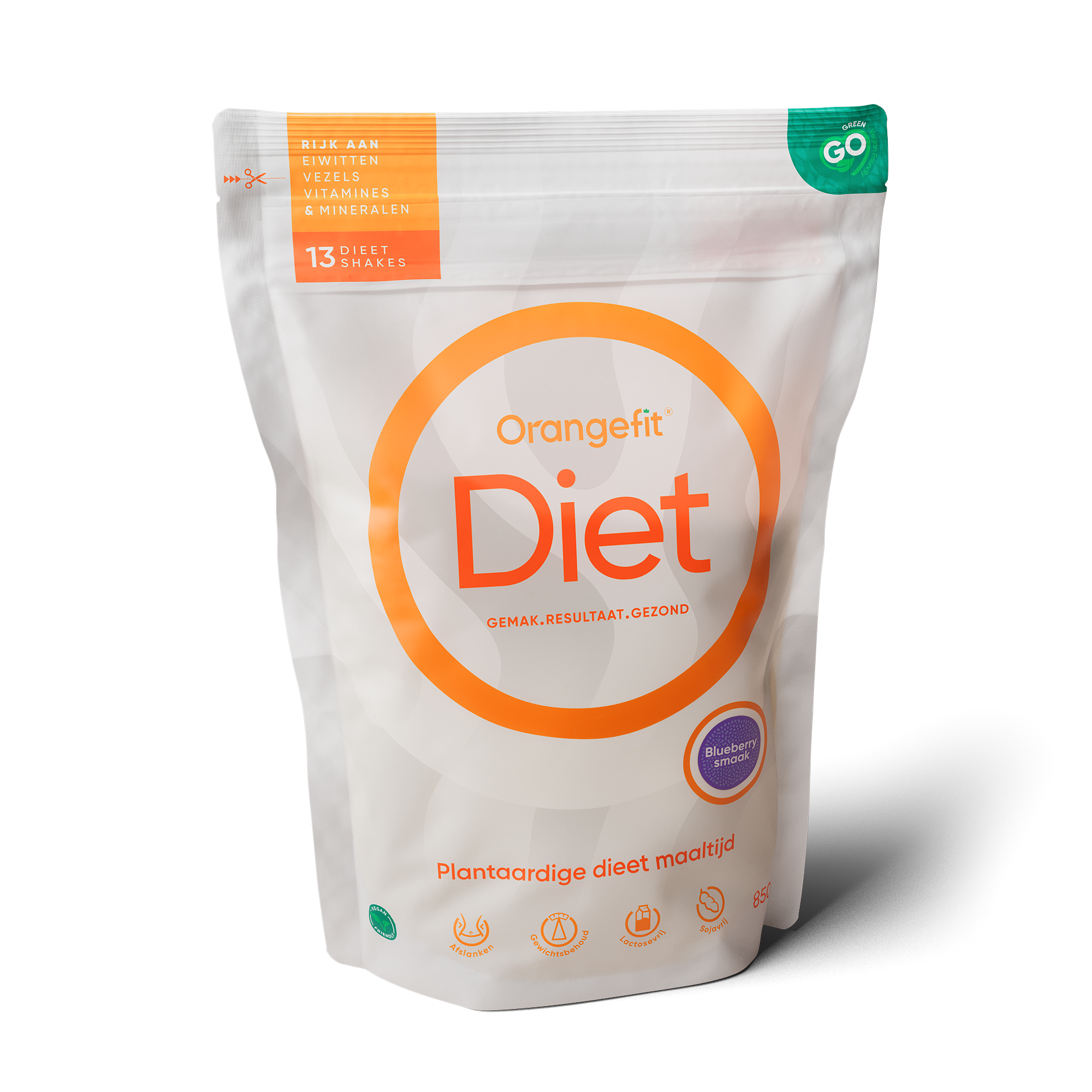 Orangefit Diet shake blueberry 850.00 Gram
