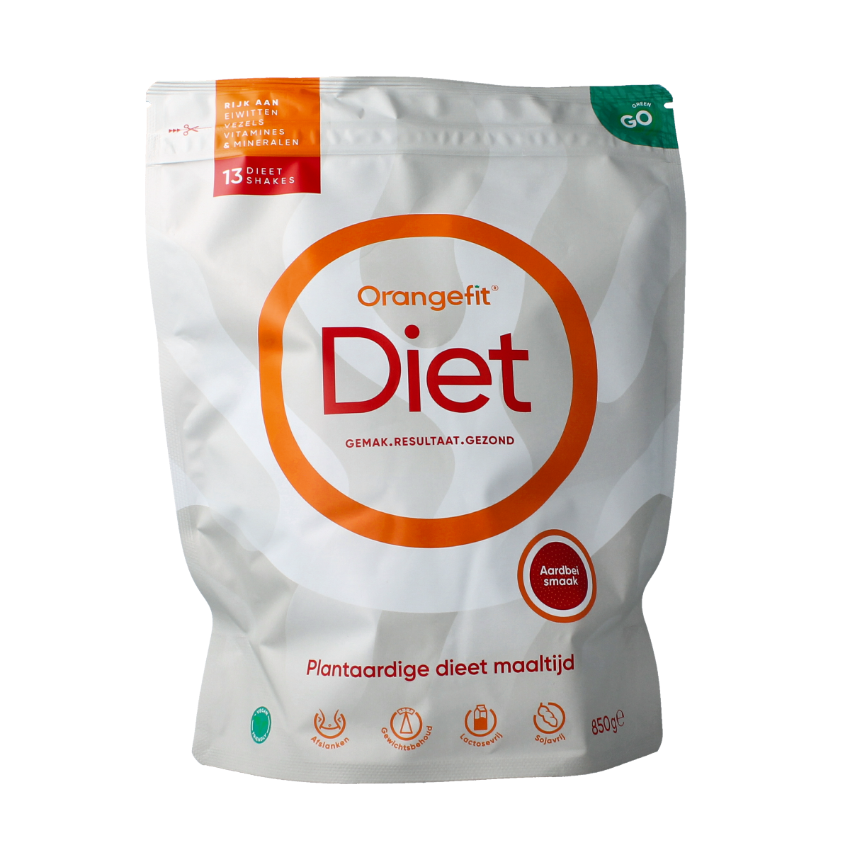 Orangefit Diet shake aardbei 850.00 Gram
