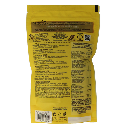 John Altman Dry roasted mixed nuts truffle 100 Gram