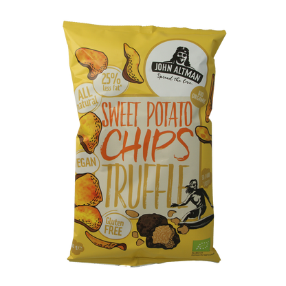 John Altman Zoete aardappel chips truffle bio 90.00 Gram