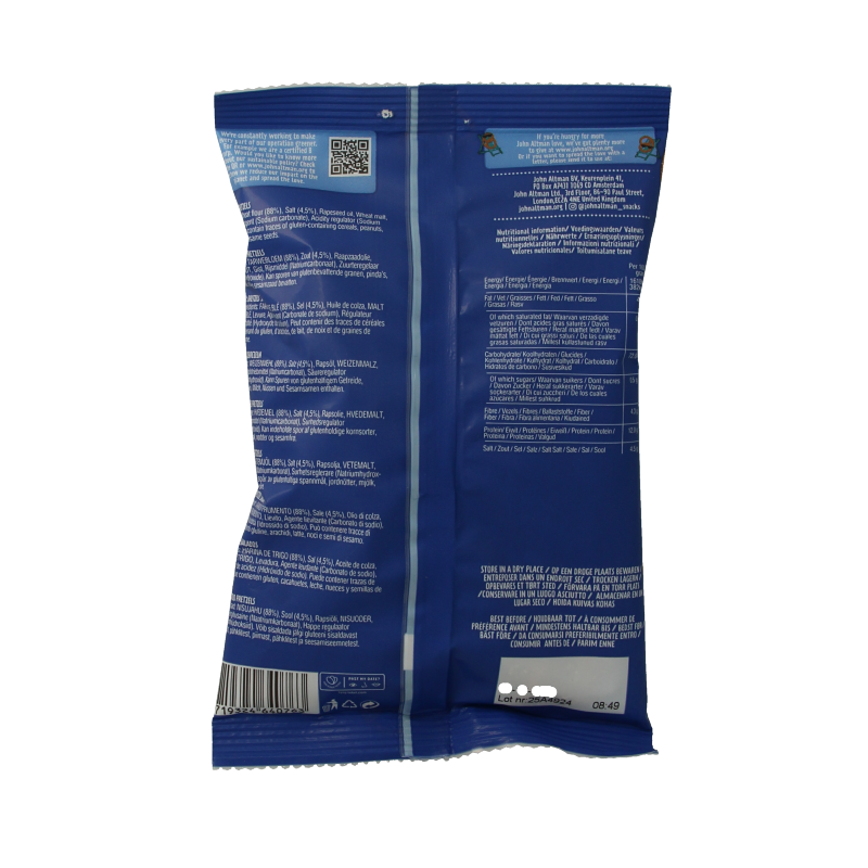 John Altman Baked pretzels sea salt mini 60 Gram