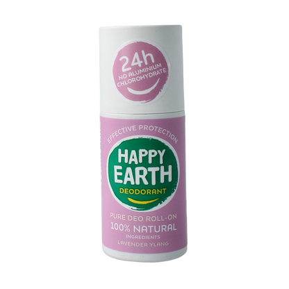 Happy Earth Pure deodorant roll-on lavender ylang 75.00 Milliliter
