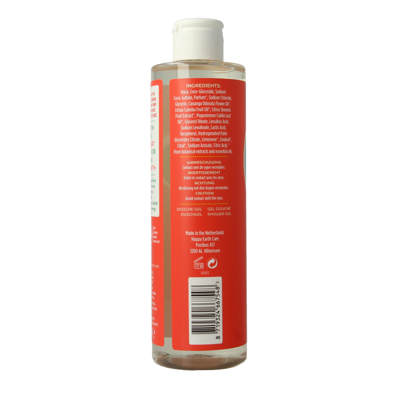 Happy Earth Pure showergel floral patchouli 300 Milliliter